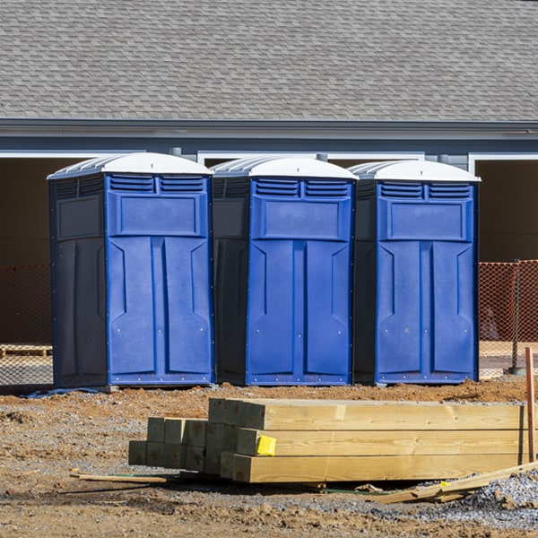 are there any restrictions on where i can place the portable toilets during my rental period in Summit Lake